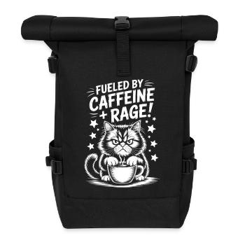 Dictons du café Caféine Cadeau drôle de café - Sac à dos roll top - noir - Devant
