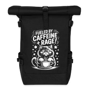 Dictons du café Caféine Cadeau drôle de café - Sac à dos roll top - noir - Devant