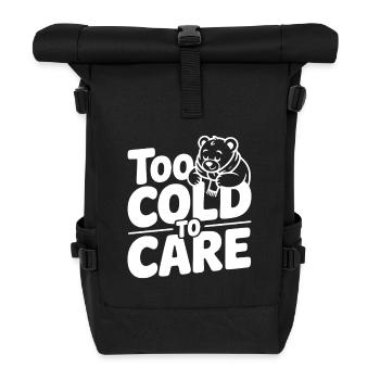 Trop froid pour s’en soucier - Sac à dos roll top - noir - Devant