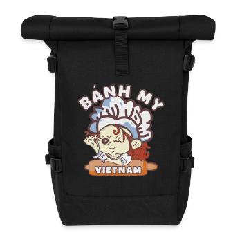 Banh mi Vietnam - Sac à dos roll top - noir - Devant