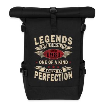 February 1981| February 1981 Jubilee 1981 - Roll Top Backpack - black - Front