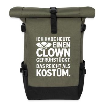 Remplacement du costume de clown du Petit-déjeuner de Clown Carnival - Sac à dos roll top - olive/noir - Devant