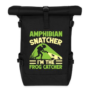 Frog Catcher Amphibian Snatcher Frog - Rolltop Rucksack - Schwarz - Vorne