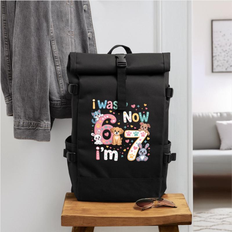 J’avais maintenant 6 ans, 7 ans Sac à dos roll top