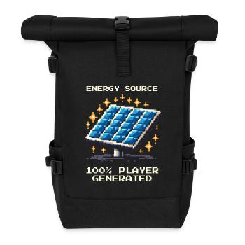 Énergie solaire | Hors réseau et autosuffisance - Sac à dos roll top - noir - Devant