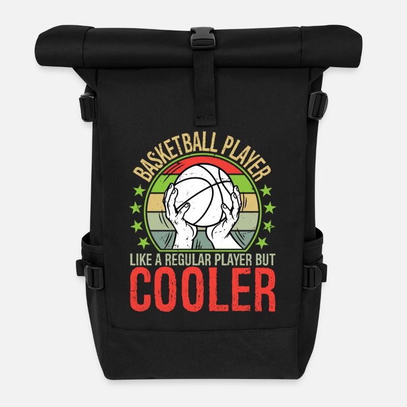 Basketball Player Like A Regular Player But Cooler - Rolltop Rucksack - Schwarz