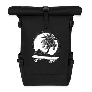 Skateboard Graphics - Roll Top Backpack - black - Front