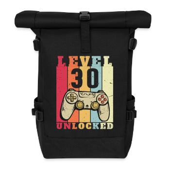 Niveau 30 complete Anniversaire 30 ans - Sac à dos roll top - noir - Devant