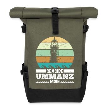 Baltic Sea Holiday SEASIDE UMMANZ MOIN Funny - Roll Top Backpack - olive/black - Front