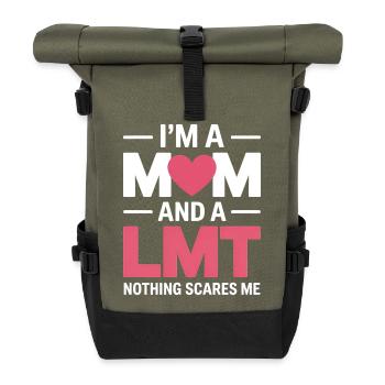 Expressions de masseuses Massage Cadeau drôle de masseur - Sac à dos roll top - olive/noir - Devant