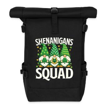 Shenanigans-Mannschaft St Patrick's Irish - Rolltop Rucksack - Schwarz - Vorne