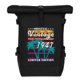 Born in 1941 - Roll Top Backpack - black - Front