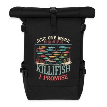 Toothcarp Killfish Toothed carp - Roll Top Backpack - black - Front