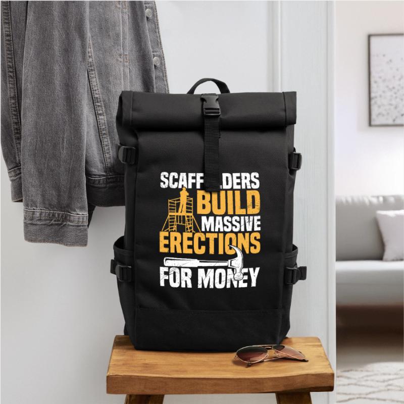  Scaffolding Platform Construction Worker Scaffold Roll Top Backpack