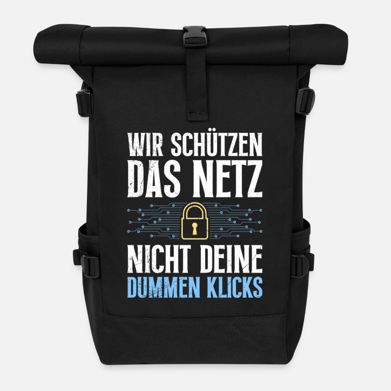 Informatique NOUS PROTÉGEONS LE WEB, PAS LE VÔTRE - Sac à dos roll top - noir