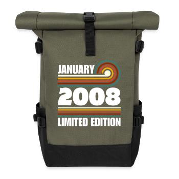 Édition limitée cadeau pour le 18e anniversaire 2008 - Sac à dos roll top - olive/noir - Devant