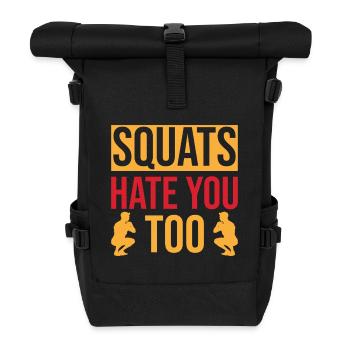 Les fanatiques de fitness détestent aussi les squats - Sac à dos roll top - noir - Devant