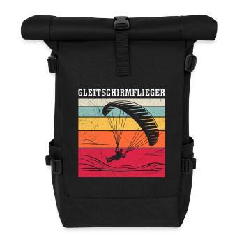 Paraglider GLEITSCHIRMFLIEGER LUSTIG - Sac à dos roll top - noir - Devant