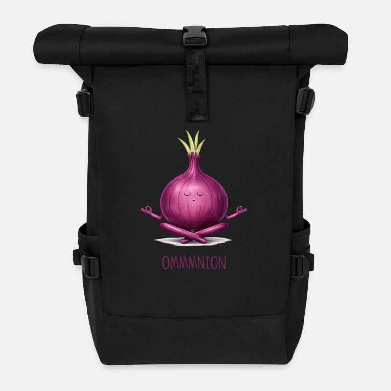 OMMMNION – Oignon méditant - Sac à dos roll top - noir