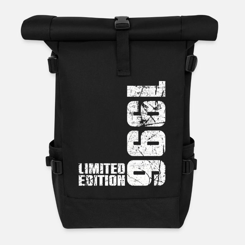 30. Geburtstag Mann Frau 30 Jahre alt 1996 Geschenk - Rolltop Rucksack - Schwarz