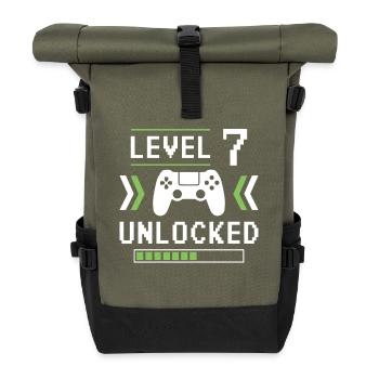 Level 7 freigeschaltet - Rolltop Rucksack - Olive/Schwarz - Vorne