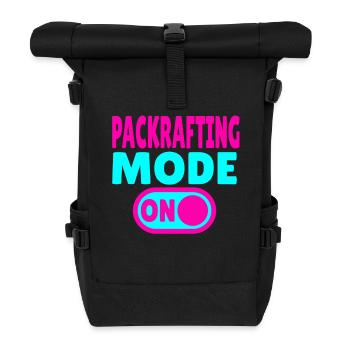 Mode Packrafting ACTIVÉ – Aventure sur terre et sur l’eau - Sac à dos roll top - noir - Devant