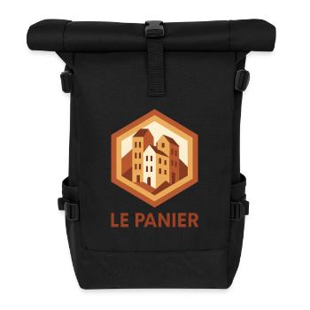 Marseille 13 quartier Le Panier - Sac à dos roll top - noir - Devant