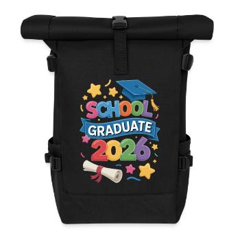 2026 Graduation Class Events - Roll Top Backpack - black - Front