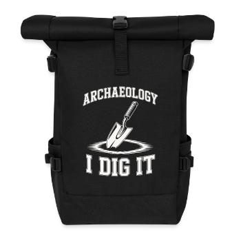 Archäologie Ich grabe es aus - Rolltop Rucksack - Schwarz - Vorne