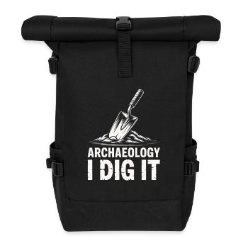 Archäologie Ich grabe es aus - Rolltop Rucksack - Schwarz - Vorne