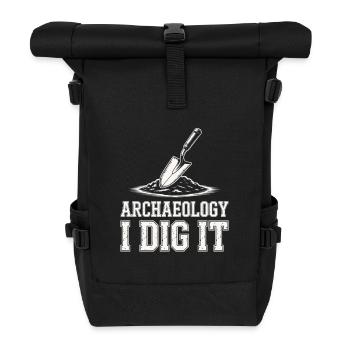 Archäologie Ich grabe es aus - Rolltop Rucksack - Schwarz - Vorne