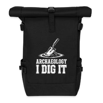 Archäologie Ich grabe es aus - Rolltop Rucksack - Schwarz - Vorne