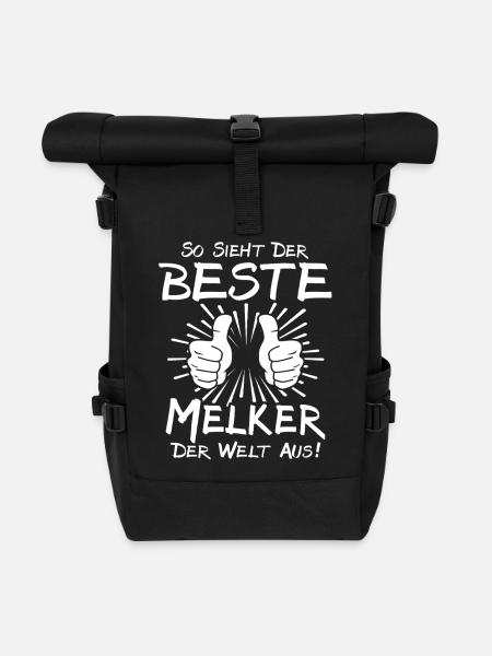 Bester Melker - Rolltop Rucksack - Schwarz