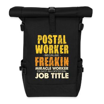 T-shirt miraculeux de la postière - Sac à dos roll top - noir - Devant