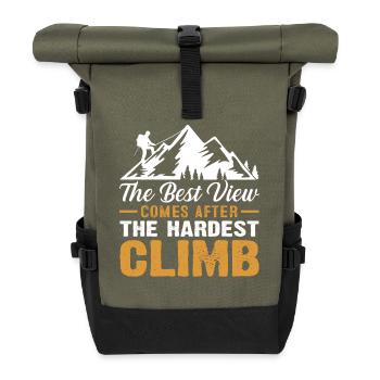 mountaineering - Roll Top Backpack - olive/black - Front