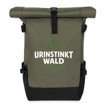 Primal Instinct Forest Emblem - Roll Top Backpack - olive/black - Front