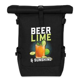 Beer Lime Sunshine - Roll Top Backpack - black - Front