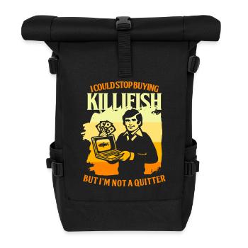 Toothcarp Killfish Toothed carp - Roll Top Backpack - black - Front