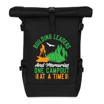 Girl Scout Leader Building Leaders Scout - Rolltop Rucksack - Schwarz - Vorne