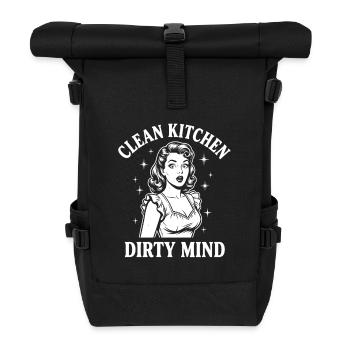Echte Provokation Freches Pin-up  - Rolltop Rucksack - Schwarz - Vorne