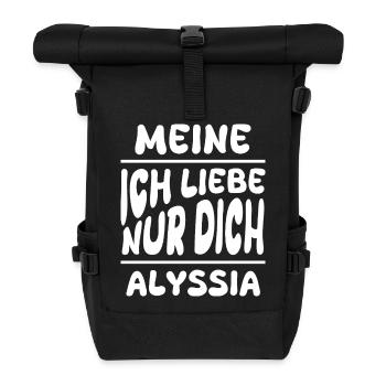 Dear Alyssia, - Roll Top Backpack - black - Front