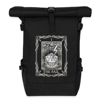 Real Bad Luck Dice Tarot Pen and Paper - Roll Top Backpack - black - Front