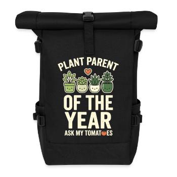 Parent de plante de l’année Humour Pflanzen - Sac à dos roll top - noir - Devant
