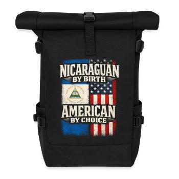 Nicaragua Nicaragisch - Rolltop Rucksack - Schwarz - Vorne