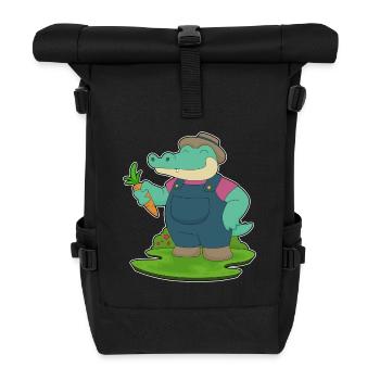 Crocodile Farmer Carrot Farm - Roll Top Backpack - black - Front