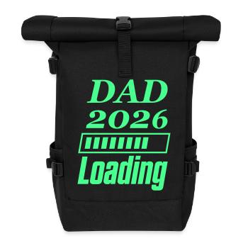 Dad 2026 Loading - Rolltop Rucksack - Schwarz - Vorne