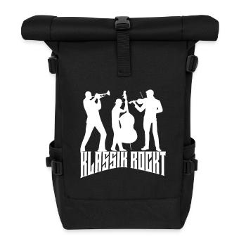 Klassik Rockt Trompete Kontrabass Violine Trio - Rolltop Rucksack - Schwarz - Vorne