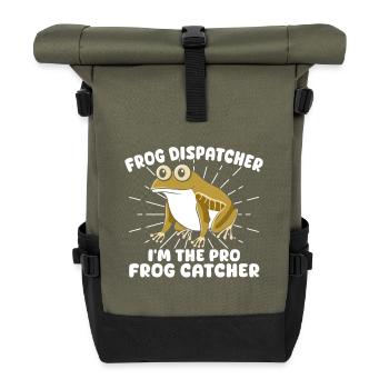 Frog Catcher Dispatcher The Pro Frog - Roll Top Backpack - olive/black - Front