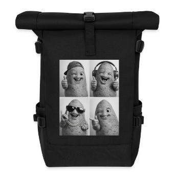 Sweet Potato - Roll Top Backpack - black - Front