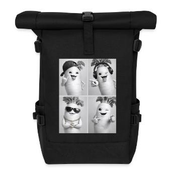 Radis Daikon - Sac à dos roll top - noir - Devant
